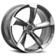 Gloss Gunmetal Machined
