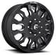 20x8.25 Fuel Off-Road Blitz Gloss Black Milled Dually Front D673 8X200 105mm 142.0 C.B.