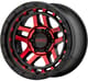 Gloss Black Machined w/ Red Tint