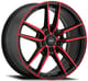 Gloss Black w/ Red Tinted Clear Coat