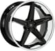 Gloss Black w/ Chrome Stainless Steel Lip