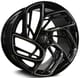 Gloss Black Milled