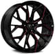 Gloss Black w/ Red Milled