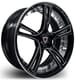 Gloss Black Milled & Inner Machined