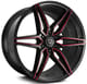 Gloss Black w/ Red Milled