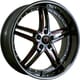 Gloss Black w/ Red Milled