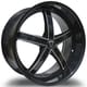 Gloss Black Machined