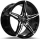 Gloss Black Milled