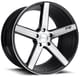 Brushed w/ Gloss Black