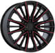 Gloss Black Red Milled