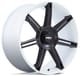 Gloss White w/ Matte Black Spokes