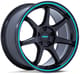 Gloss Black w/ Teal Stripe