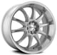 Silver w/ Machined Face