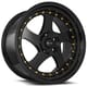 Gloss Black w/ Gold Rivets