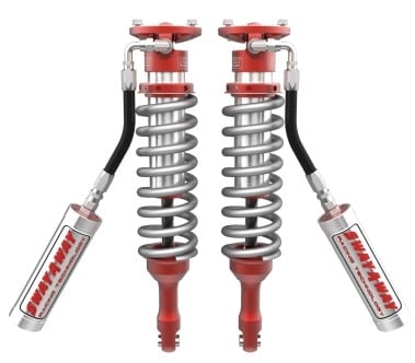 afe 05-22 toyota tacoma / 03-09 4runner v6 4l sway-a-way 2.5 front coilover kit w/ remote reservoirs 101-5600-19
