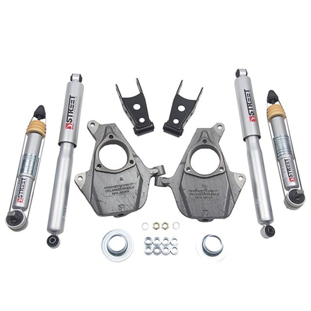 belltech lowering kit 16.5-18 chevy silverado/sierra all cab 2in f / 2or3in r w/ street perf shocks 1010sp