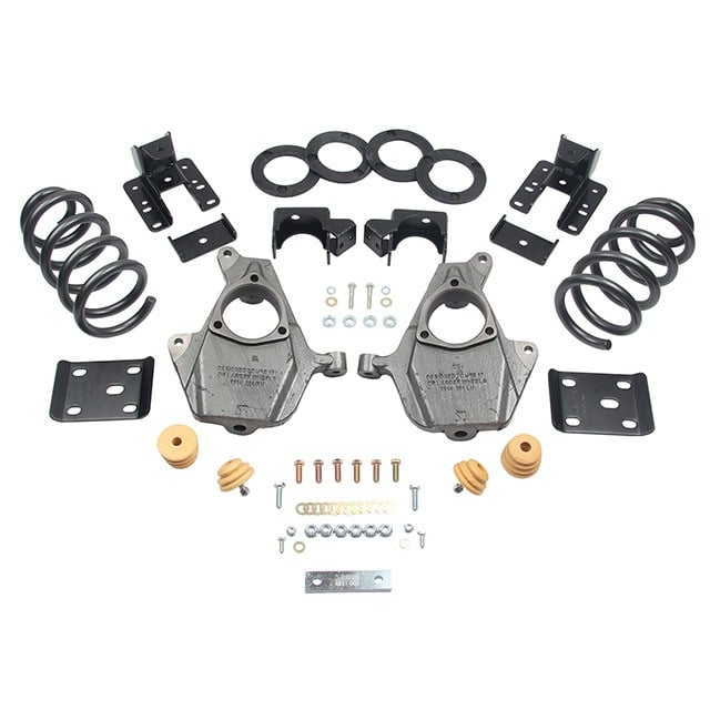 belltech lowering kit 16.5-18 chevy silverado ext/crew cab 2wd 3-4f / 5-6r 1013