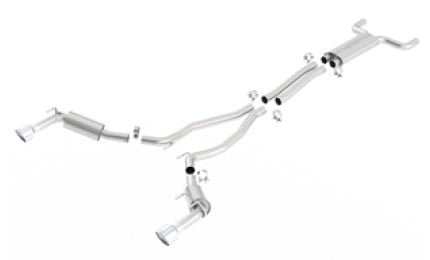 borla 14-15 chevy camaro ss / zl1 ss single catback exhaust system w/ single rear exit 1014036