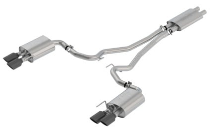 borla 18-20 ford mustang gt 5.0l at/mt ece cat-back exhaust w/ active valve (fits convertible) 1014045bc