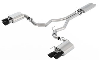borla 18-20 ford mustang gt 5.0l at/mt ece approved cat-back exhaust w/ active valve 1014046bc