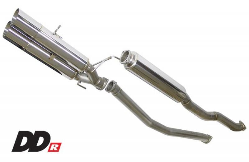 greddy 2017+ honda civic sport 5dr/type-r dd-r non-resonated exhaust 10158602