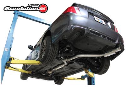 greddy 11-14 subaru wrx/sti (sedan) 76mm single side cat-back revolution rs exhaust 10168101