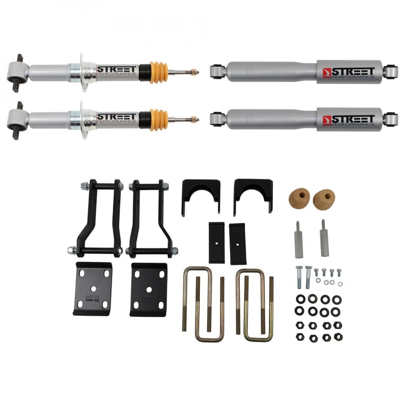 belltech lowering kit 19-21 ford ranger 2wd 2in front/4in rear 1044sp