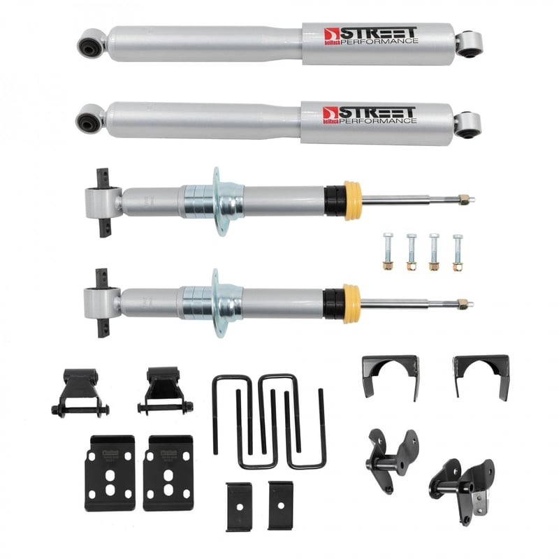belltech 2021+ ford f-150 4wd 1in to 3.5in front 5.5in rear lowering kit 1054sp