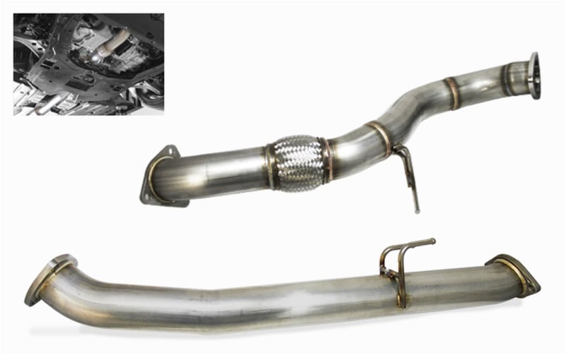 greddy 2017+ honda civic type r fk8 3in forward mid pipe 10558601
