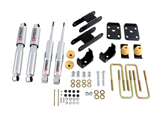 belltech lowering kit 18-21 chevy colorado/canyon all cab/sb -0-3in f / -4in r w/ street perf shocks 1100sp