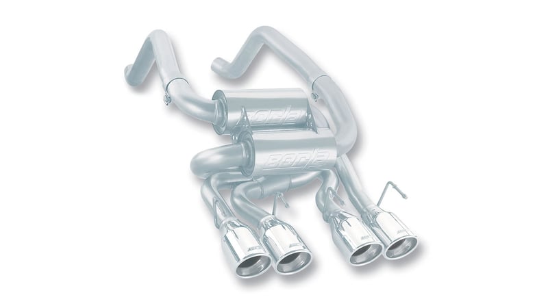 borla 05-08 corvette convertible/coupe 6.0l/6.2l 8cyl ss s-type exhaust (rear section only) 11744