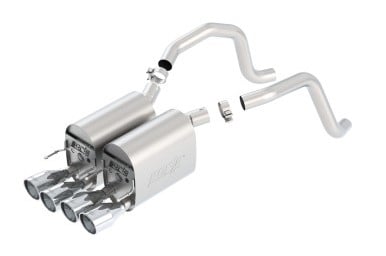 borla 05-08 corvette coupe/conv 6.0l/6.2l 8cyl 6spd rwd touring ss exhaust (rear section only) 11814