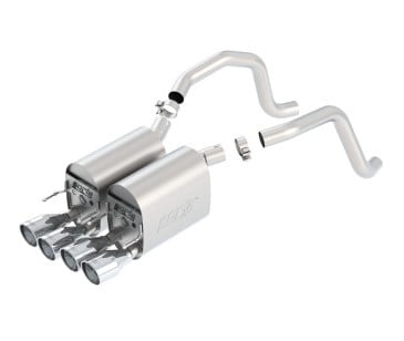 borla 05-08 corvette coupe/conv 6.0l/6.2l 8cyl at/mt 6spd s-type ii ss exhaust (rear section only) 11815