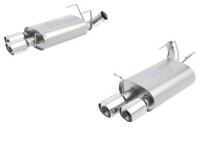 borla 13-14 mustang shelby gt500 gt 5.8l v8 rwd dual split rear exit atak exhaust rear section only 11831