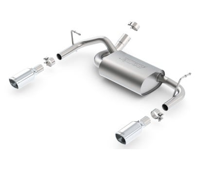 borla 12-16 jeep wrangler 3.6l at/mt 4wd single split rr exit touring exhaust (rear section only) 11834