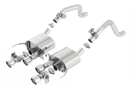 borla 2014 chevrolet corvette c7 6.2l 8cyl atak exhaust w/ npp dual mode (rear section only) 11875