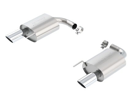 borla s-type rear section 15-17 ford mustang gt 5.0l v8 mt/at 2.5in pipe 4in tip 11887
