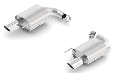 borla atak s rear section 15-17 ford mustang gt 5.0l v8 mt/at 2.5in pipe 4in tip 11895