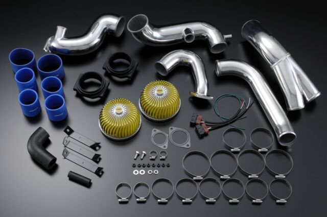 greddy 95-02 nissan skyline gt-r twin airinx complete suction intake kit w/ stock airflow meter 11920233