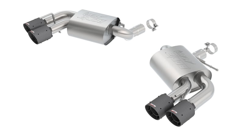 borla 16-22 chevy camaro ss v8 at/mt atak rear section exhaust w/o dual mode valves 11921cfba