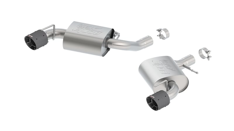 borla 16-21 chevy camaro 6.2l atak rear section exhaust w/o npp 11923cf