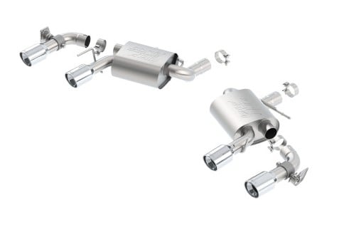 borla 16 chevy camaro ss 6.2l w/ dual npp atak quad rd rl tips dual exit rear section exhaust 11925