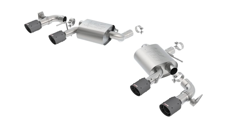 borla 16 - 22 chevy camaro ss v8 at/mt atak rear section exhaust with dual mode valves 11925cfba