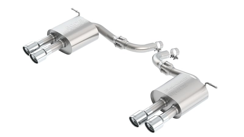 borla 17 - 19 ford fusion sport 2.7l turbo at awd s-type axle back exhaust 11942