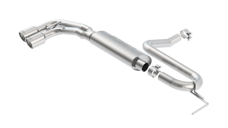 borla 17 - 19 chevrolet cruze rs 1.4t fwd 2.25in ss s-type rear section exhaust 11945