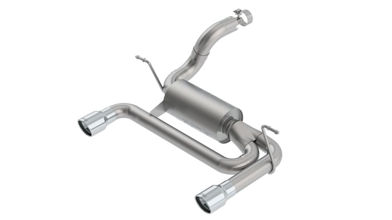 borla 18 - 22 jeep wrangler jl/jlu 3.6l 2dr/4dr s-type ss axle back exhaust w/3.5in tips 11956