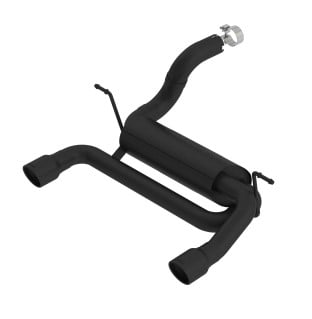 borla 18-19 jeep wrangler jl/jlu 2.0l 4cyl 2dr/4dr touring axle back exhaust w/ 3.5in tips - black 11962cb