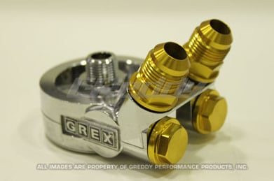 greddy oil cooler adapter type-e thread m20x1.5/an8 12401125