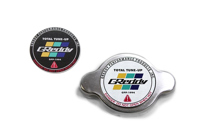 greddy type-n no relief radiator cap most honda / some toyota - polished 13911009