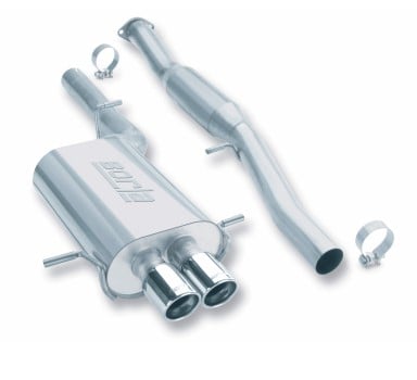 borla 02-07 wrx twin tip hush catback exhaust 140053